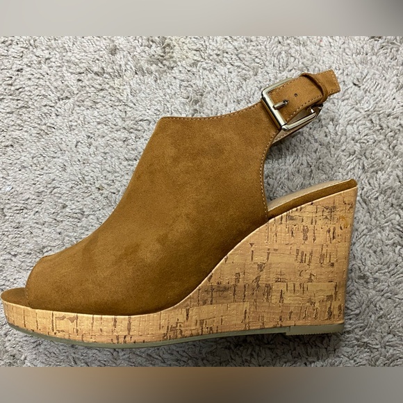🤎Route 66 • tan wedge cork heel • 7 - Picture 2 of 9